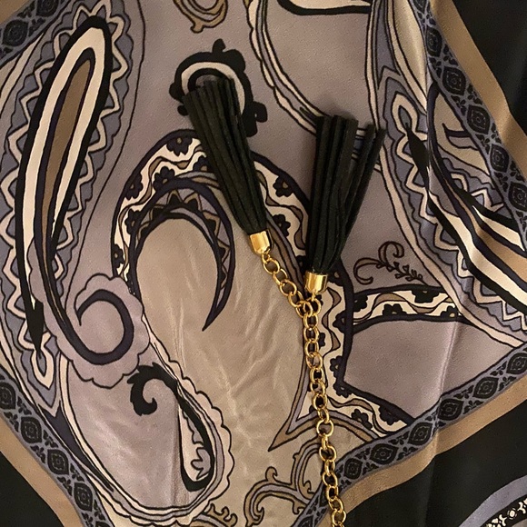 HALE BOB Silk Long Sleeve Crepe de Chine Belted Shirt Dress L $355 Large - Picture 10 of 14